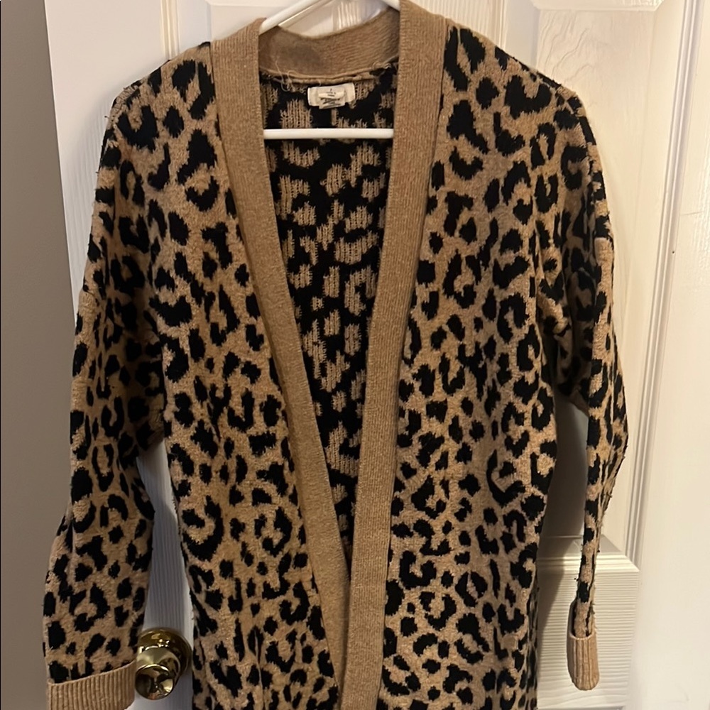 Lola Black and Tan Cardigan Sweater